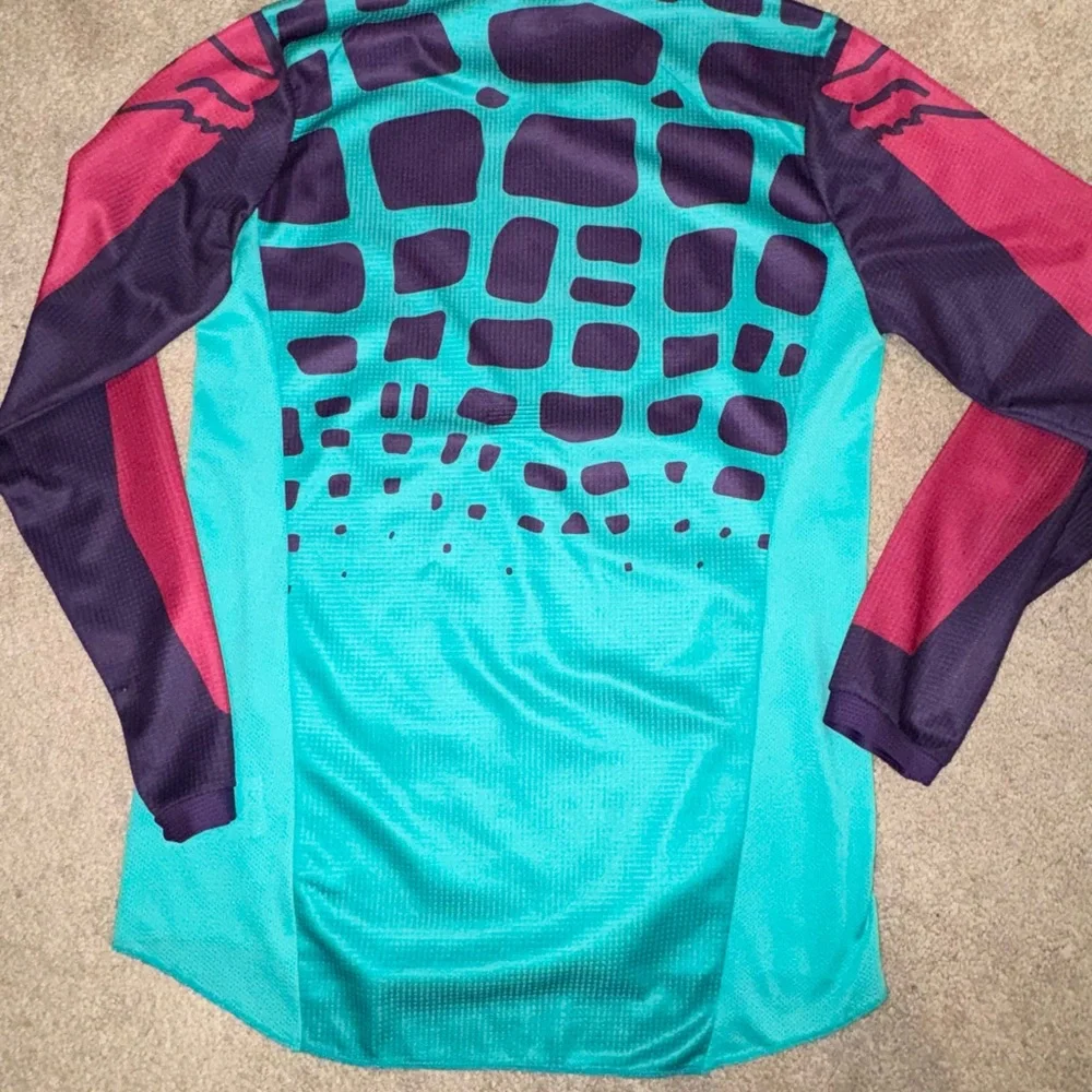 Fox 180 Teal and Purple Jersey - Picture 2 of 3